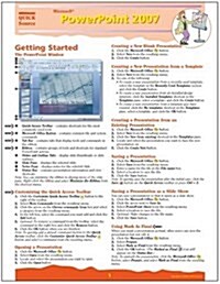 Microsoft PowerPoint 2007 Quick Source Guide (Pamphlet)