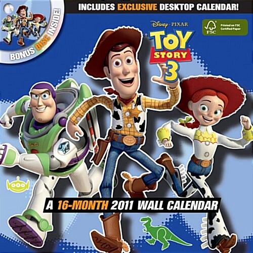 Disney Toy Story 3 2011 Wall Calendar with DVD (Calendar, 16m Wal Pa)