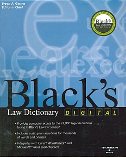Blacks Law Dictionary Digital (Misc. Supplies, 8)