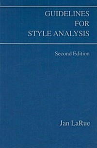 Guidelines for Style Analysis (Detroit Monographs in Musicology/Studies in Music, No 12) (Detroit Monographs in Musicology) (Paperback, 2nd)
