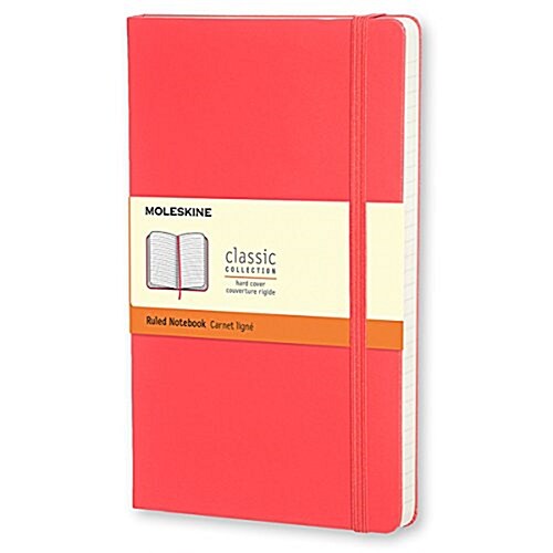 Moleskine Classic Notebook, Pocket, Ruled, Geranium Red, Hard Cover (3.5 X 5.5) (Other)
