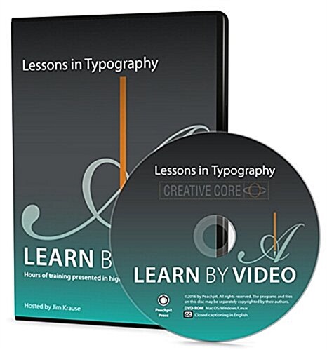 Lessons in Typography Learn by Video (Hardcover)