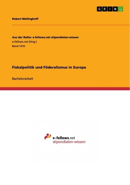 Fiskalpolitik und F?eralismus in Europa (Paperback)
