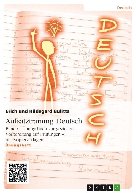 Aufsatztraining Deutsch - Band 6: ?ungsbuch zur gezielten Vorbereitung auf Pr?ungen - mit Kopiervorlagen (Paperback)