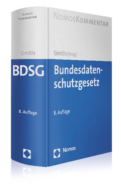 Bundesdatenschutzgesetz (Hardcover, 8, 8., Neu Bearbei)