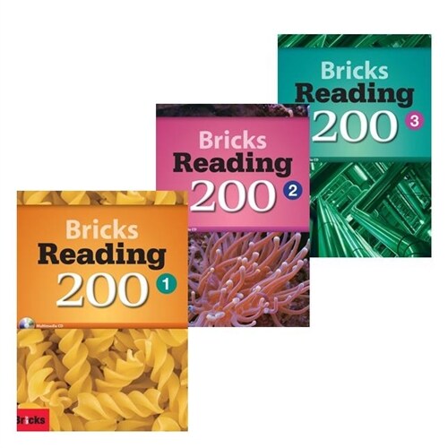 Bricks Reading 200 1~3권 (Paperback + Workbook)