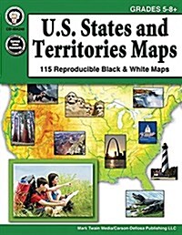 U.S. States and Territories Maps, Grades 5 - 8 (Paperback)
