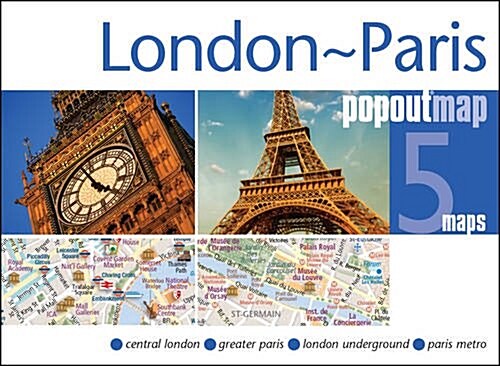 London & Paris Popout Map (Sheet Map, folded)