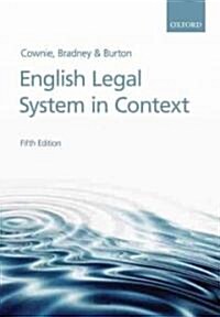 English Legal System in Context (Paperback, 5th)