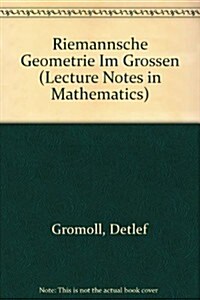 Riemannsche Geometrie Im Grossen (Paperback)