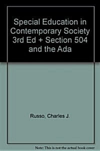 Special Education in Contemporary Society 3rd Ed + Section 504 and the Ada (Hardcover, PCK)