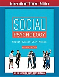 Social Psychology 4e ISE (Paperback)