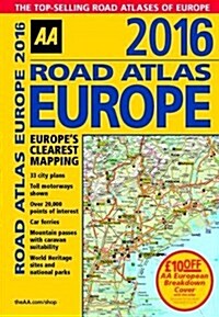 AA Road Atlas Europe (Spiral Bound, 16 ed)