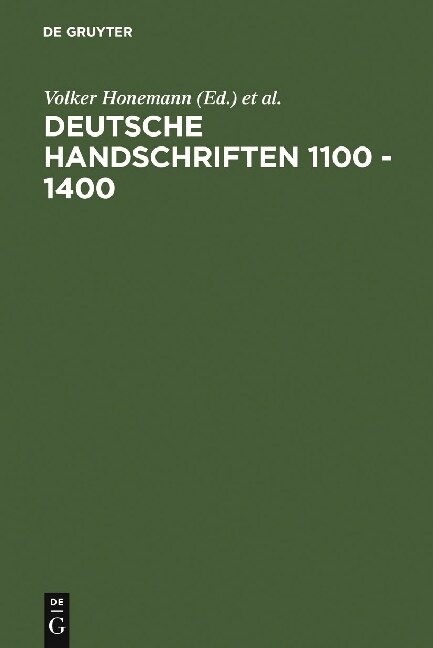 Deutsche Handschriften 1100 - 1400 (Hardcover, Reprint 2010)