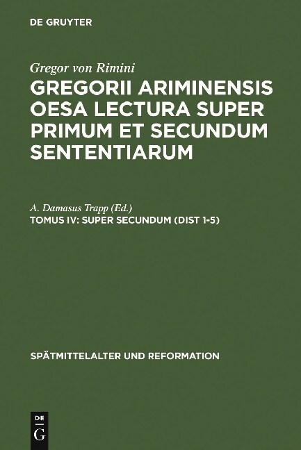 Super Secundum (Dist 1-5) (Hardcover, Reprint 2010)