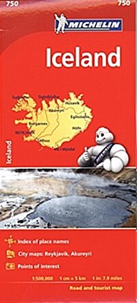 Michelin Iceland Map 750 (Folded)