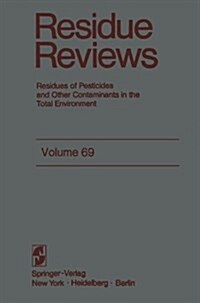 Residue Reviews (Paperback, Softcover Repri)