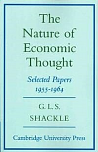 The Nature of Economic Thought : Selected Papers 1955–1964 (Paperback)