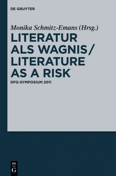 Literatur als Wagnis / Literature as a Risk (Hardcover)