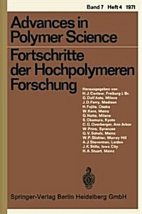 Fortschritte Der Hochpolymeren Forschung (Paperback)