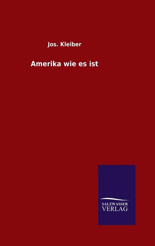 Amerika Wie Es Ist (Hardcover)