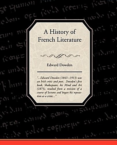 A History of French Literature (Paperback)