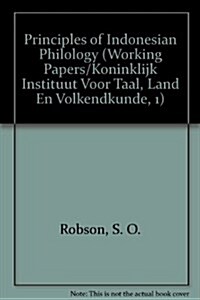Principles of Indonesian Philology (Paperback)