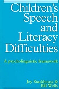 Childrens Speech and Literacy Difficulties (Paperback)
