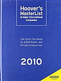 Hoovers Masterlist of Major International Companies 2010 (Hardcover)