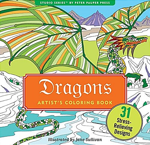 Dragons Adult Coloring Book (Paperback)