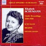 [수입] Mendelssohn / Schumann / Brahms - Lieder Recordings 1930-1938 / Elisabeth Schumann