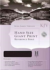 Hand Size Giant Print Reference Bible-KJV (Leather)