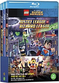 [블루레이] 레고 DC 히어로 트리플팩 : 레고 슈퍼 히어로: 저스티스 vs 비자로 + 레고 배트맨: 더 무비 + 레고 무비 (3disc 한정판)