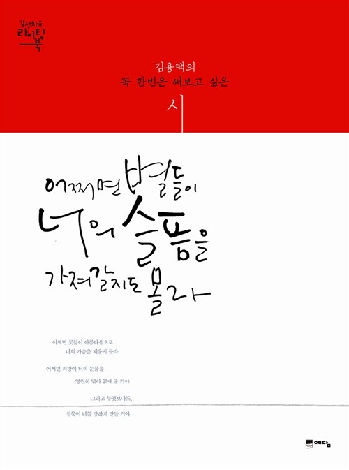 [중고] 어쩌면 별들이 너의 슬픔을 가져갈지도 몰라 : 김용택의 꼭 한번은 써보고 싶은 시