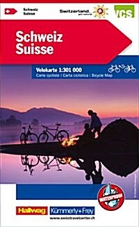 Switserland Cycle Map : KF.VK.CH.533 (Sheet Map, folded, 6 Rev ed)