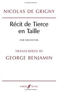 Recit de tierce en taille (Sheet Music)