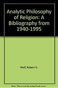 Analytic Philosophy of Religion (Hardcover)