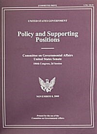 United States Government Policy & Supporting Positions (Paperback)