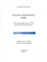Institute of Acoustics Autumn Conference 2006 (Paperback)