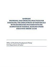 Summary Promising and Emerging Practices for Enhancing the Employment of Individuals With Disabilities Included in Plans Submitted by Federal Agencies (Paperback)