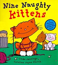 Nine naughty kittens