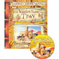 Ancient Greek Myths : The Wooden Horse of Troy (Paperback + CD)