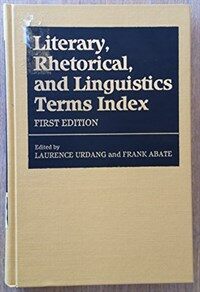 Literary, rhetorical, and linguistics terms index
