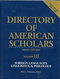 Directory of American Scholars (Hardcover, 9th)