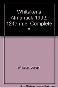 Whitakers Almanack, 1992 (Hardcover, 124th)