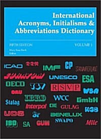 International Acronyms, Initialisms and Abbreviations Dictionary (Hardcover, 5th)