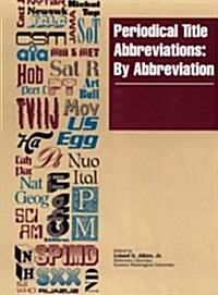 Periodical Title Abbreviations (Hardcover, 13th)