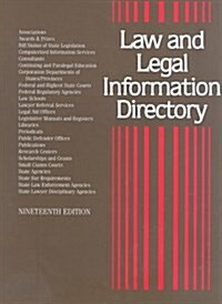 Law and Legal Information Directory (Hardcover, 19th)