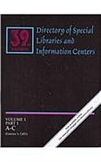 Directory of Special Libraries and Information Centers (Paperback, 39th)