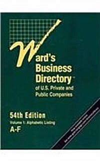 Wards Business Directory of U.S. Private and Public Companies (Hardcover, 54th)